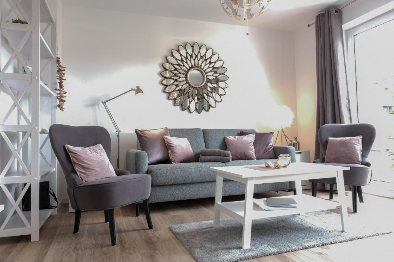 Fewo1846 Strandresidenz Wassersleben - Muschelnest - Stilvolles Studioapartment Mit Balkon Harrislee Ngoại thất bức ảnh