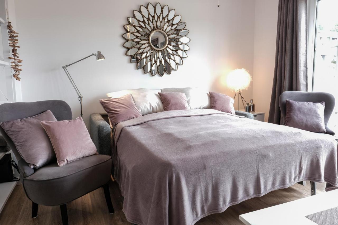 Fewo1846 Strandresidenz Wassersleben - Muschelnest - Stilvolles Studioapartment Mit Balkon Harrislee Ngoại thất bức ảnh